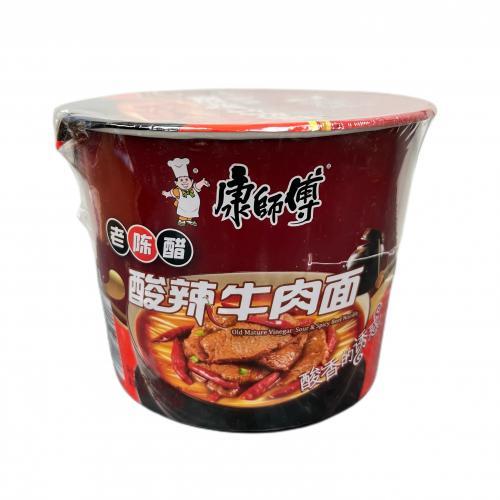 康师傅酸辣牛肉面121g