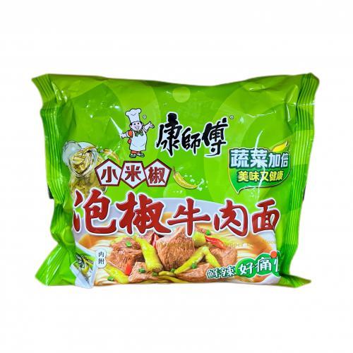 康师傅泡椒牛肉面104g