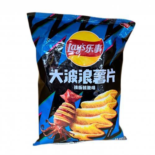 乐事大波浪薯片铁板鱿鱼味70g