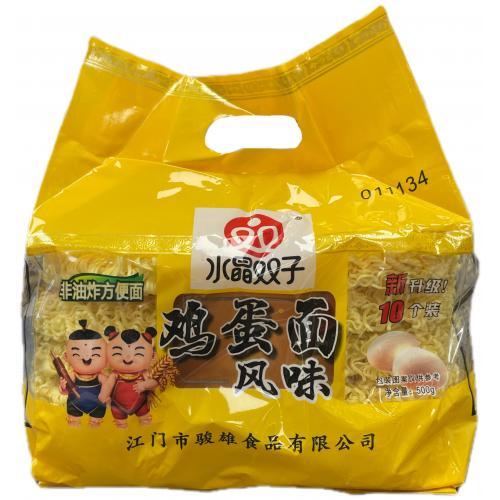水晶双子鸡蛋面风味500g*10